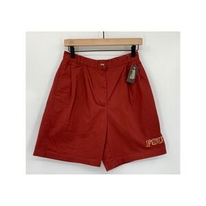 Florida State Seminoles Shorts Womens 10 FSU Noles Pleated Long Chino NEW